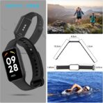 ⁦سوار ساعة ذكية خاص بجهاز شاومي ريدمي باند 2، سوار سيليكون رياضي، سوار معصم بديل، اكسسوارات خاصة بجهاز شاومي ريدمي سمارت باند 2⁩ - الصورة ⁦5⁩