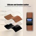 ⁦سوار ساعة مغناطيسي من الجلد لساعة هواوي  باند 8⁩ - الصورة ⁦3⁩