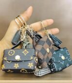 ⁦محفظة صغيرة بسلسلة مفاتيح، شنطة تخزين سماعة الأذن اير بودز 3،⁩ - الصورة ⁦4⁩