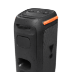 ⁦مكبر صوت بارتي بوكس 110 JBL من هارمان، محمول يعمل بالبلوتوث مع جهوري قابل للتعديل، عرض ضوئي ديناميكي، وقت تشغيل 12 ساعة، مقاوم للرذاذ IPX4، مدخلات جيتار وميكروفون (160 واط، أسود)⁩ - الصورة ⁦6⁩