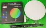 ⁦إضاءة احترافية للتصوير الفوتوغرافي RGB-LED GS-450 | إضاءة حلقية RGB قابلة للتعتيم بقطر 26 سم مع جهاز تحكم عن بعد، سطوع قابل للتعديل وأنماط ألوان متعددة، مثالية للمكياج والبث المباشر وتسجيل الفيديو .⁩ - الصورة ⁦5⁩
