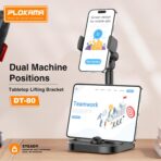 ⁦حامل جوال وتابلت لسطح الطاولة DT-80 من بلوكاما - حامل دوار 360 درجة قابل للتعديل للعرض بدون استخدام اليدين والبث المباشر والاستخدام المكتب⁩ - الصورة ⁦9⁩