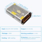 ⁦باور سبلاي S-100-5 بخرج تيار مستمر 5 فولت 20 امبير، ومدخل تيار متردد 110-220 فولت مع هيكل معدني⁩ - الصورة ⁦6⁩