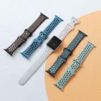 ⁦سوار ساعة ابل 49 ملم 45 ملم  44 ملم 42 ملم ، سوار اي ووتش رياضي من السيليكون للنساء والرجال لساعة ابل الترا باند سلسلة 8 7 سلسلة اس اي 2 اس اي 6 5 4 3 2 1⁩ - الصورة ⁦7⁩