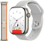 ساعة اتش كيه 9 برو ماكس بلس الذكية للرجال والنساء 49 ملم ، شاشة AMOLED عالية التحديث بوصلة ان اف سي للياقة البدنية سلسلة الترا سواران رمادي مساحه داخليه للساعه 2 جيجا