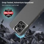 ⁦جراب  iPhone 16 Pro Max، متوافق مع MagSafe، أزرار معدنية، حماية للكاميرا، حماية من السقوط، تصميم نحيف، فتحات دقيقة، مضاد لبصمات الأصابع⁩ - الصورة ⁦9⁩