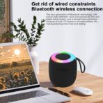 ⁦مكبر صوت بلوتوث لاسلكي محمول يدعم ستيريو USB وشريحة Micro SD وراديو اف ام، متعدد الألوان (JL-28)⁩ - الصورة ⁦4⁩