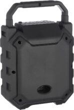 ⁦مكبر صوت صغير قابل للحمل يعمل بالبلوتوث، طراز D004W ومزود بقرص على شكل حرف U ويقبل بطاقة - لون اسود⁩ - الصورة ⁦4⁩