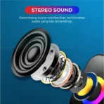 ⁦مكبر صوت Kisonli Mini X7 3.5 وات مكبر صوت متعدد الوسائط للكمبيوتر الشخصي، والألعاب، والموسيقى، والدراسة، وأعلى مع مدخلات USB، مدخلات مدخلات 3.5 سلكية، مسرح ملون، سلك منزلي 2.0، جودة جيدة، خيار عام ممتاز .⁩ - الصورة ⁦9⁩