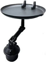 ⁦حامل متعدد الأغراض للسيارة من Earldom EH168، قابل للتعديل، قابل للدوران، سهل التحكم، هيكل قوي، موفر للمساحة، للطعام والشراب ، أسود | EH168⁩ - الصورة ⁦4⁩