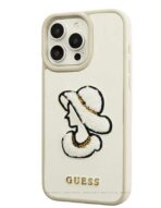 جراب جلدي GUESS نسائي مطرز صُمّم خصيصًا لهاتف iPhone 15 Pro Max