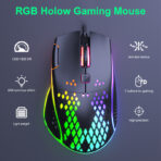 ⁦كمبيوتر ماوس ألعاب سلكي IMICE T97 مريح USB 13 RGB للكمبيوتر المحمول ماوس ألعاب الكمبيوتر مفتاح كامل زر إطلاق الماكرو 7Key .⁩ - الصورة ⁦3⁩