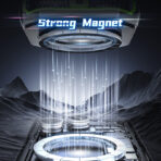 ⁦مبرد الهاتف المحمول Funcooler JS86 بتقنية الذكاء الاصطناعي، تحكم في درجة الحرارة بثلاثة مستويات، حامل مزدوج في واحد (مشبك/مغناطيس)، متوافق مع الهواتف مقاس 6.5 بوصة، تبريد أشباه الموصلات منخفض الضوضاء.⁩ - الصورة ⁦4⁩