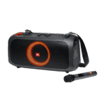 JBL PartyBox On-The-Go مكبر صوت الحفلات المحمول من جيه بي ال بارتي بوكس أون ذا جو مع أضواء مدمجة وميكروفون لاسلكي