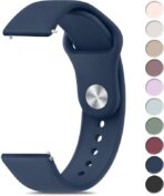 ⁦سوار ساعة من السيليكون الناعم، مقاس 22 ملم، سوار معصم بديل سريع الفك للجنسين⁩ - الصورة ⁦6⁩