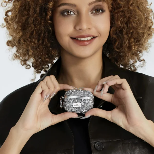 غطاء حماية من الألماس المتلألئ من سواروفسكي لسماعات AirPods Pro 1 و2