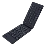 ⁦لوحة مفاتيح لاسلكية قابلة للطي وقابلة لإعادة الشحن من زيرو ZR-3606، تدعم تقنية البلوتوث، باللغتين الإنجليزية والعربية⁩ - الصورة ⁦6⁩