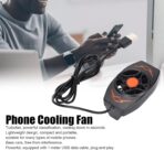 ⁦مبرد الهاتف المحمول X13 مع مروحة توربينات رياح قوية، مبرد محمول للهواتف المحمولة مع مشتت حراري للألعاب على الهواتف الذكية⁩ - الصورة ⁦8⁩