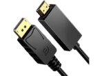⁦محول DP ذكر إلى HDMI أنثى زيرو، 3 متر - اسود .⁩ - الصورة ⁦4⁩