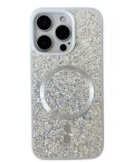 ⁦حافظة MagSafe من WEcanمتلألئة ومزينة بالترتر لأيفون 16 pro max⁩ - الصورة ⁦3⁩