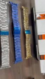 ⁦سوار بديل من فولاذ مقاوم للصدأ لساعات آبل ووتش مقاس 42 و44 و45 و49 ملم  وSE 2 الترا 2 والترا⁩ - الصورة ⁦2⁩