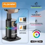 ⁦مثبت الهاتف المحمول PoLkama A20-PRO مع تتبع الوجه بزاوية 360 درجة، ومنفذ SELFIE Type-C وجهاز تحكم عن بعد⁩ - الصورة ⁦3⁩