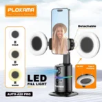 ⁦مثبت الهاتف المحمول PoLkama A20-PRO مع تتبع الوجه بزاوية 360 درجة، ومنفذ SELFIE Type-C وجهاز تحكم عن بعد⁩ - الصورة ⁦8⁩