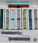 سوار بديل من فولاذ مقاوم للصدأ لساعات آبل ووتش مقاس 42 و44 و45 و49 ملم  وSE 2 الترا 2 والترا