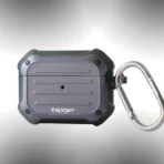 ⁦Spigen علبة حماية لسماعات الاذن بلوتوث وسماعات ايربودز برو3، من الياف كربونية ومضادة للصدمات⁩ - الصورة ⁦6⁩
