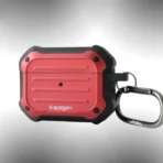 ⁦Spigen علبة حماية لسماعات الاذن بلوتوث وسماعات ايربودز برو3، من الياف كربونية ومضادة للصدمات⁩ - الصورة ⁦7⁩