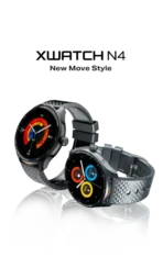 ⁦انفنيكس Infinix Xwatch N4 - رمادي، شاشة اموليد HD 1.38 انش، مقاومة للماء IP68، وقت استخدام يصل الى 12 يوم، V5.3، معدل ضربات القلب، بطارية 300mAh، شحن مغناطيسي، يدعم المكالمات .⁩ - الصورة ⁦2⁩