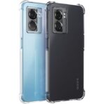 ⁦جراب حماية غوريلا شفاف لموبايل OPPO A77 4G بزوايا مضادة للصدمات. ⁩ - الصورة ⁦2⁩