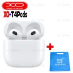 ⁦سماعات XO T4 Pods TWS اللاسلكية  تجربة صوتية غامرة بفضل تقنية إلغاء الضوضاء النشطة، مما يسمح لك بالاستمتاع بالموسيقى دون أي تشويش.مثالية للرياضيين ومحبي الموسيقى، حيث توفر راحة مثالية أثناء التمارين.⁩ - الصورة ⁦3⁩