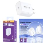 ⁦شاحن ريماكس اللاسلكي بمنفذ USB-C، قوة 20 واط، أبيض، RP-U133.⁩ - الصورة ⁦2⁩