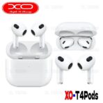 ⁦سماعات XO T4 Pods TWS اللاسلكية  تجربة صوتية غامرة بفضل تقنية إلغاء الضوضاء النشطة، مما يسمح لك بالاستمتاع بالموسيقى دون أي تشويش.مثالية للرياضيين ومحبي الموسيقى، حيث توفر راحة مثالية أثناء التمارين.⁩ - الصورة ⁦4⁩