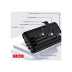 ⁦باور بانك سلكي من إيرلدوم، 10000 مللي أمبير/ساعة، 3 منافذ، أسود، ET-PB41⁩ - الصورة ⁦2⁩