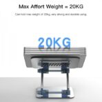 ⁦Yesido حامل لاب توب LP04 من يسيدو - حامل لاب توب من الالومنيوم قابل للتعديل مع تهوية معززة، خفيف الوزن وقابل للطي، متوافق مع ماك بوك وديل واتش بي ولينوفو وغيرها⁩ - الصورة ⁦3⁩