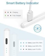 ⁦قلم ستايلس اكتيف كابيستيف الحساس للموبايل وأجهزة التابلت بلون أبيض من جويروم - JR-K12، لهاتف ذكي⁩ - الصورة ⁦3⁩