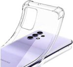 ⁦جراب حماية غوريلا  لهاتف سامسونج جالاكسي A72 4G 5G شفاف ناعم من السيليكون ممتص للصدمات⁩ - الصورة ⁦2⁩