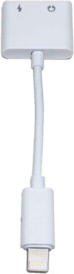 ⁦محول سماعة رأس 2 في 1 من لايتنينج إلى مقبس صوت 3.5 ملم ومحول شاحن يناسب أجهزة آيفون⁩ - الصورة ⁦2⁩