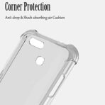 ⁦جراب حماية غوريلا شفاف لموبايل Oppo F7 بزوايا مضادة للصدمات. ⁩ - الصورة ⁦2⁩