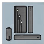 ⁦باور بانك سلكي من إيرلدوم، 10000 مللي أمبير/ساعة، 3 منافذ، أسود، ET-PB41⁩ - الصورة ⁦4⁩