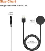 ⁦شاحن من زي جي إم تي بتقنية USB، متوافق مع ساعات سامسونج جالاكسي الذكية، كابل مغناطيسي لاسلكي⁩ - الصورة ⁦4⁩