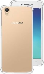 ⁦جراب حماية غوريلا شفاف ناعم من البولي يوريثين الحراري والسيليكون ممتص للصدمات بزاوية معززة وحماية كاملة للكاميرا لموبايل Oppo A37.⁩ - الصورة ⁦2⁩