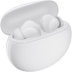 ⁦سماعة لاسلكية شاومي ريدمي بادز 4 لايت بتقنية TWS وبلوتوث 5.3 ومدة انتظار منخفضة وخاصية إلغاء الضوضاء والمكالمات بالذكاء الاصطناعي، مقاومة للماء IP54، وقت تشغيل 30 ساعة - ابيض، داخل الأذن⁩ - الصورة ⁦2⁩