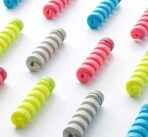 ⁦شرينك واقي كابل حلزوني ملون 4 في 1، واقي سيليكون صغير يلف لحماية سلك الشاحن ونقل البيانات للموبايل⁩ - الصورة ⁦3⁩