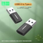 ⁦محول VDENMENV يو اس بي الى نوع سي للشحن ونقل البيانات DU13 .⁩ - الصورة ⁦9⁩