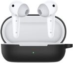 حافظة سيليكون ناعمة متوافقة مع سماعات هواوي فري بادز اس اي/ حافظة ممتصة للصدمات مع سلسلة مفاتيح .