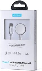 ⁦كابل شحن مغناطيسي لساعة آبل الذكية من جوي رووم، (نوع سي) - 1.2 متر - أبيض - S-Iw004⁩ - الصورة ⁦2⁩