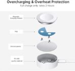 ⁦شاحن لاسلكي لساعة ابل، كابل شحن ساعة مغناطيسي متوافق مع طراز ساعات 9/8/7/الترا/الترا2/SE2/654321/SE1⁩ - الصورة ⁦2⁩